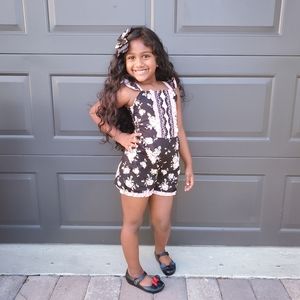 Dollcake Tea Rose Clip and Romper Size 6